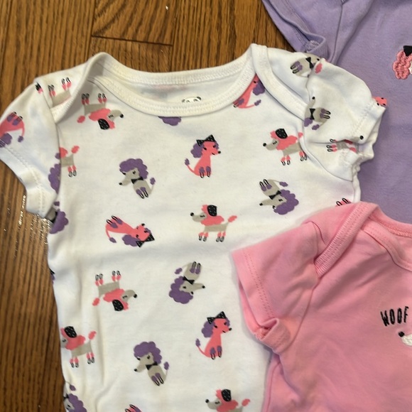 ROCOCO ONESIE SHORT SLEEVES POODLE THEME SIZE 3M - Picture 3 of 5